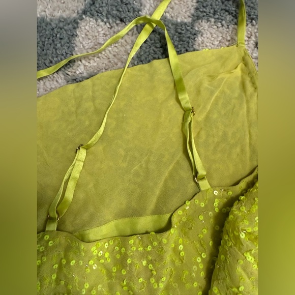 SHOW ME YOUR MUMU Suzanna slip dress size lime green yellow mini party size XS - Picture 8 of 9
